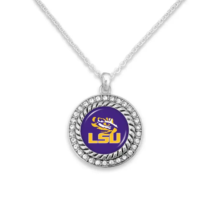 LSU Jewelry Necklace - From The Heart  LSU Tigers Allie Necklace